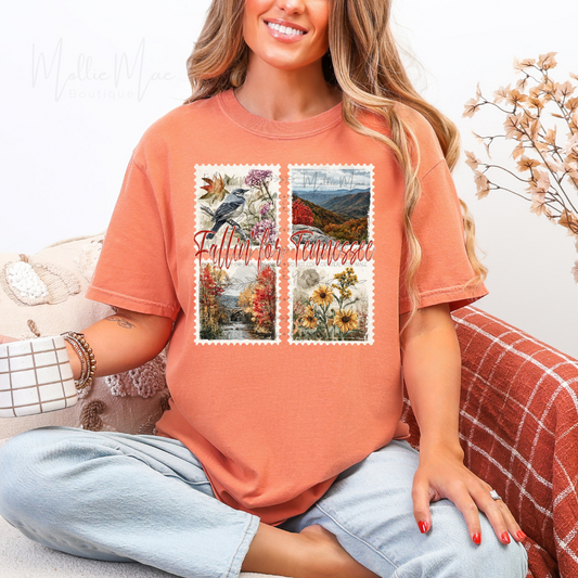 Falling for Tennessee Stamp Graphic Tee
