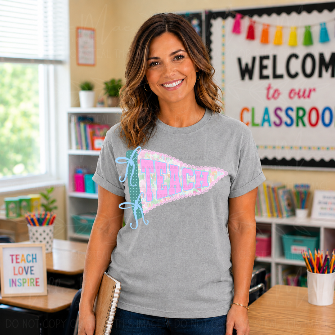 Teacher Pennant Graphic Tee
