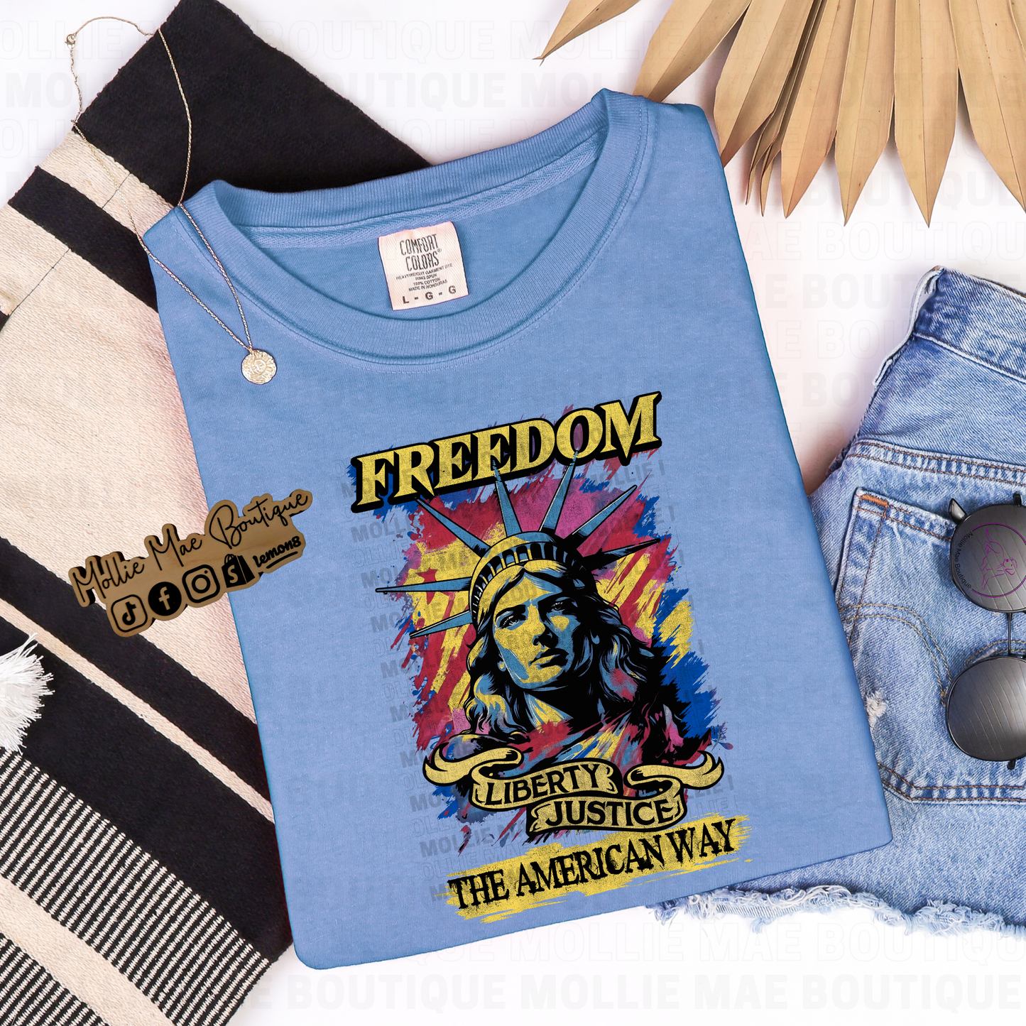 Freedom, Liberty, Justice the American Way Tshirt
