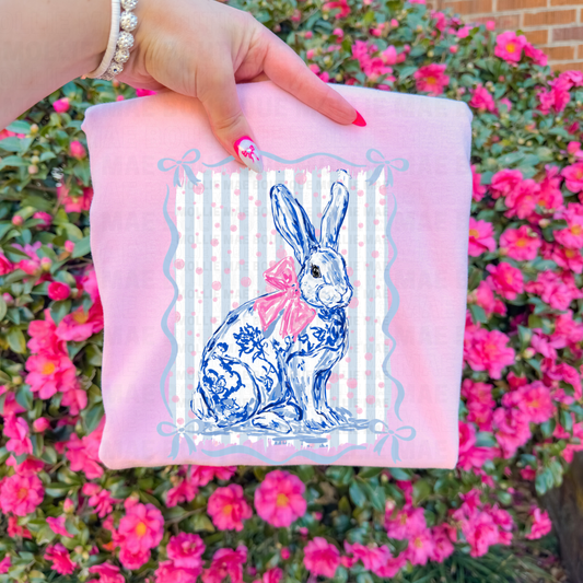 Coquette Garden Bunny Graphic Tee
