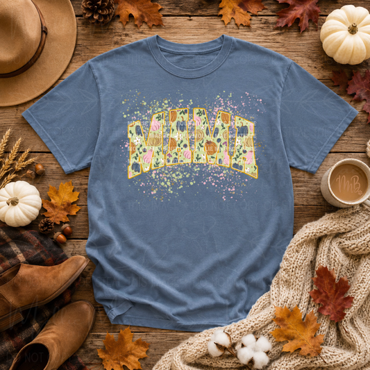 Mama Pumpkins Comfort Colors Fall Graphic Tee
