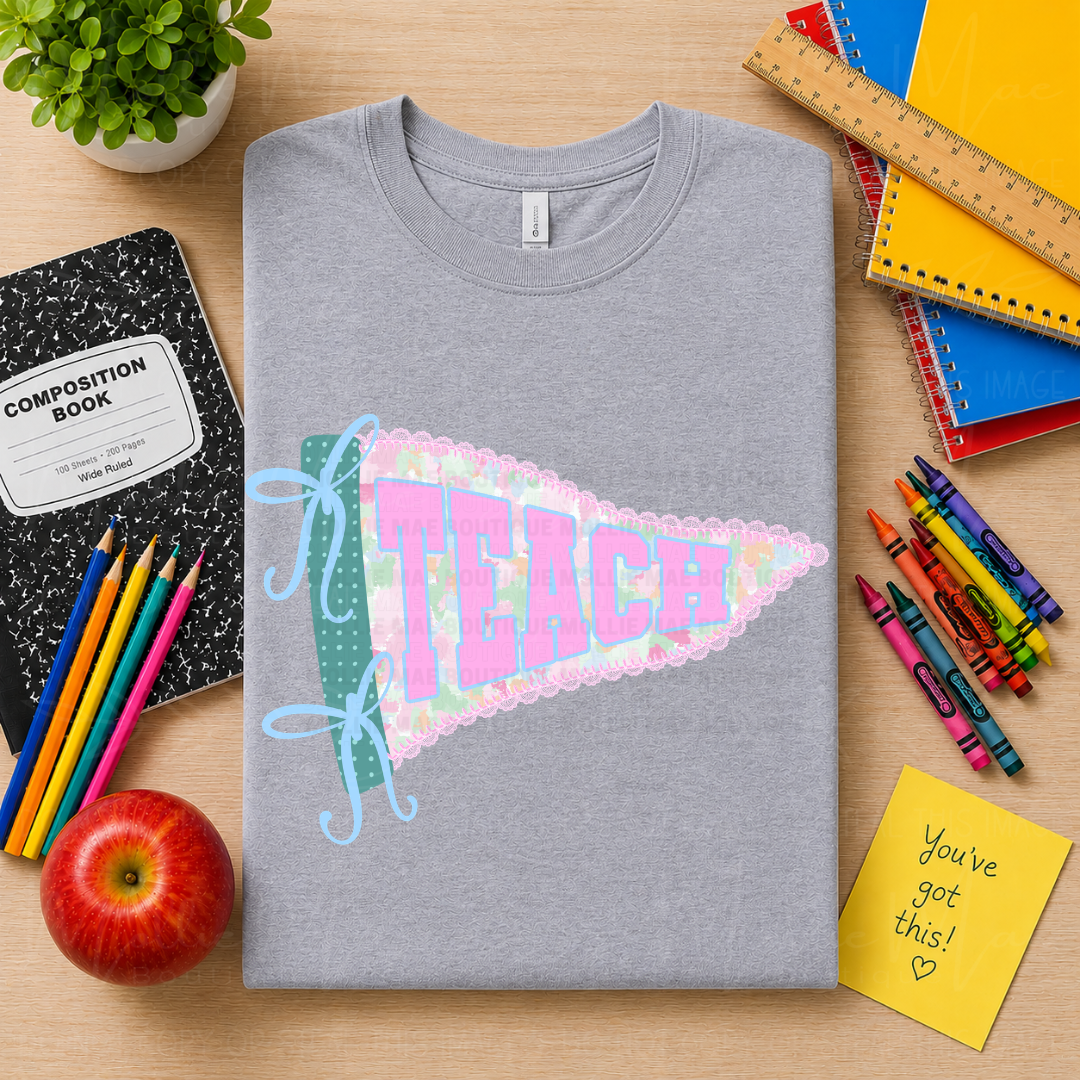 Teacher Pennant Graphic Tee