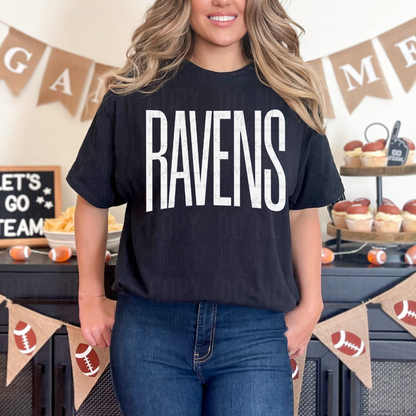 RAVENS Oversized Font Graphic Tee or Sweatshirt