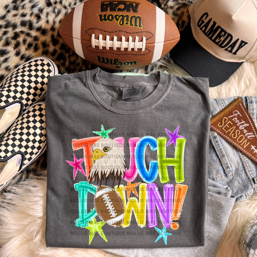 Eagles Bright Touchdown Football Graphic Tee