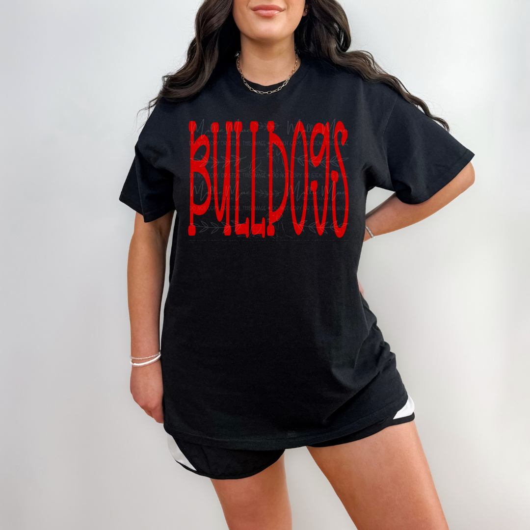 Bulldogs Script Spirit Graphic Tee or Sweatshirt
