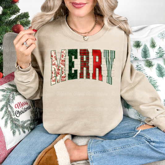 RL Merry Plaid Graphic Sweatshirt