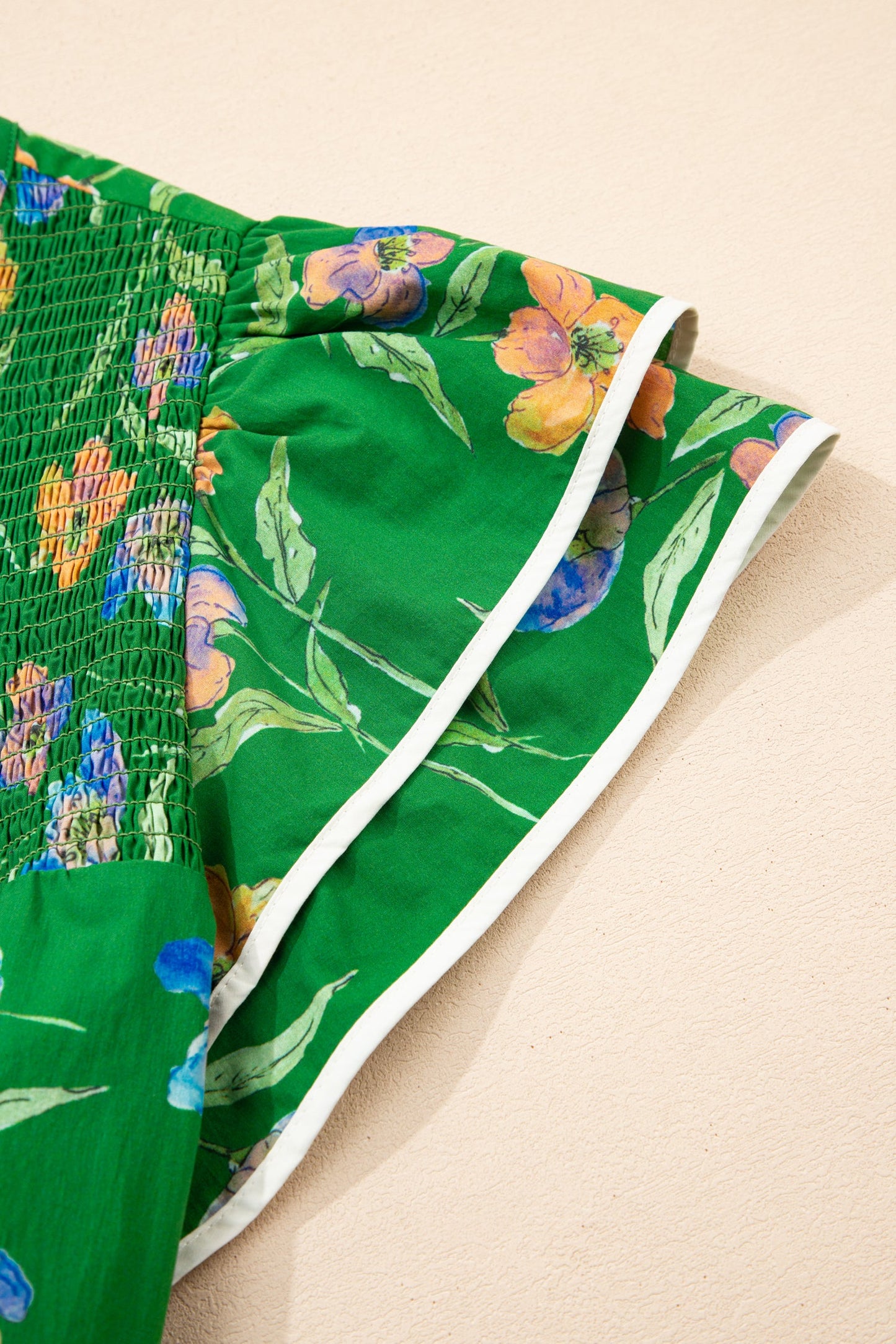 Keilani Short Sleeve Floral PLUS Top boutique clothing from Mollie Mae Boutique