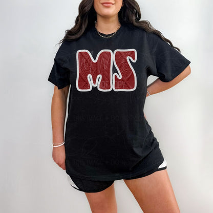 SEC College Faux Knit Graphic Sweatshirt or Tee