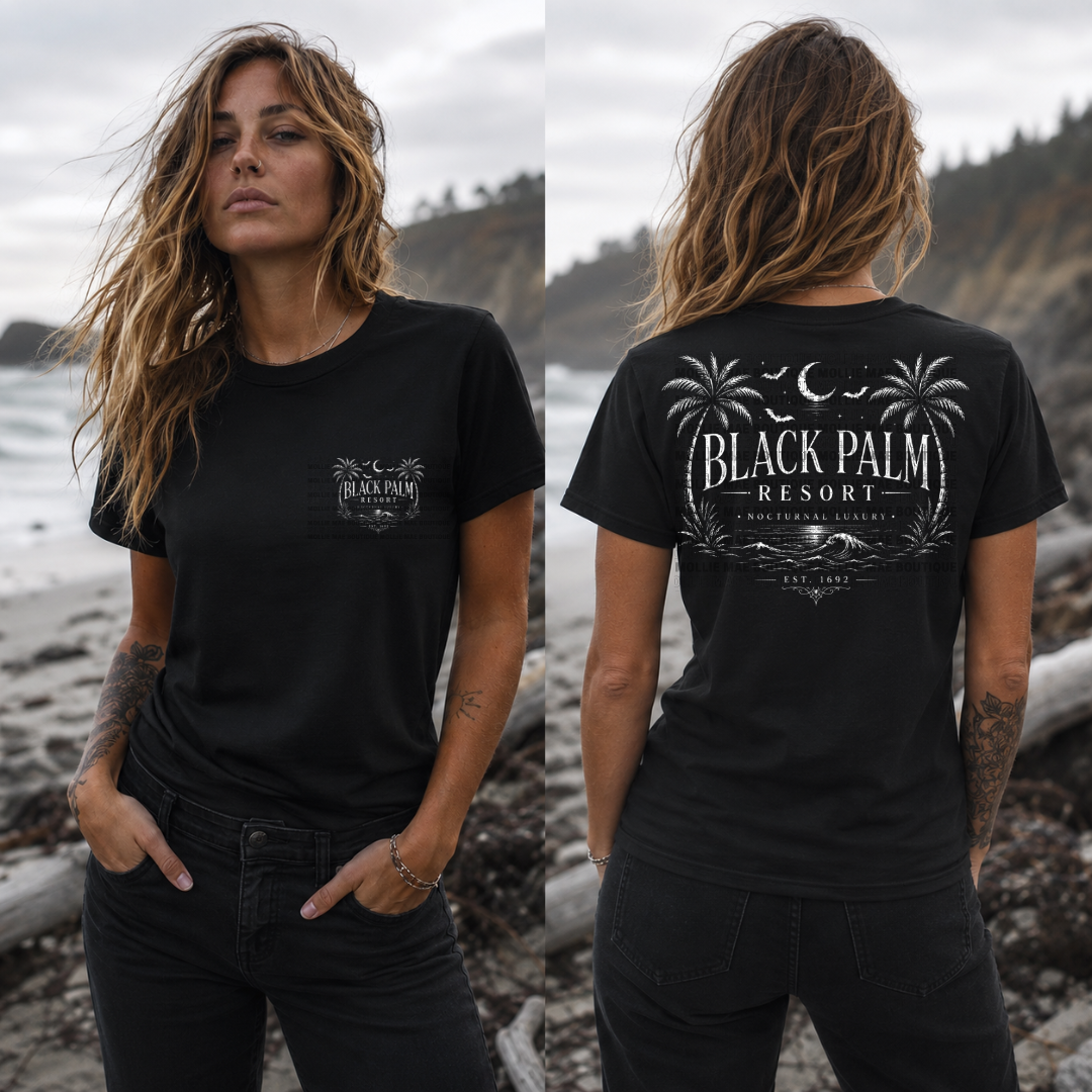 Black Palm Resort Graphic T-Shirt