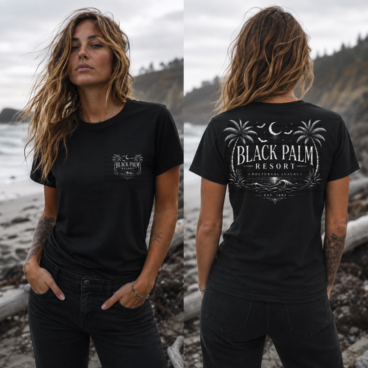 Black Palm Resort Graphic T-Shirt