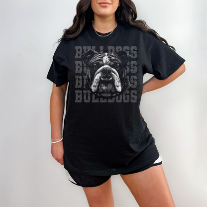 Bulldogs Halftone Graphic Tee or Sweatshirt