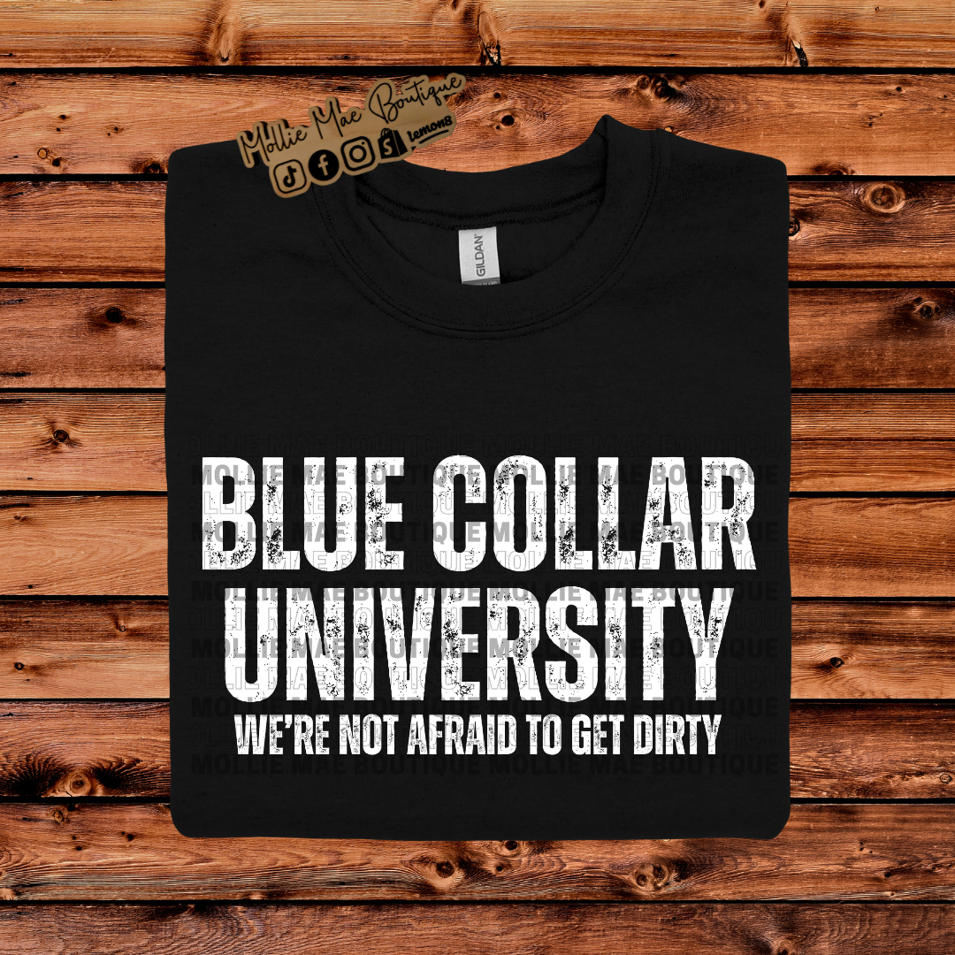 Blue Collar University Graphic Tshirt