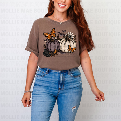 Midnight Monarch Pumpkins Tee