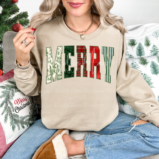 RL Merry Graphic Sweatshirt (Green floral M)