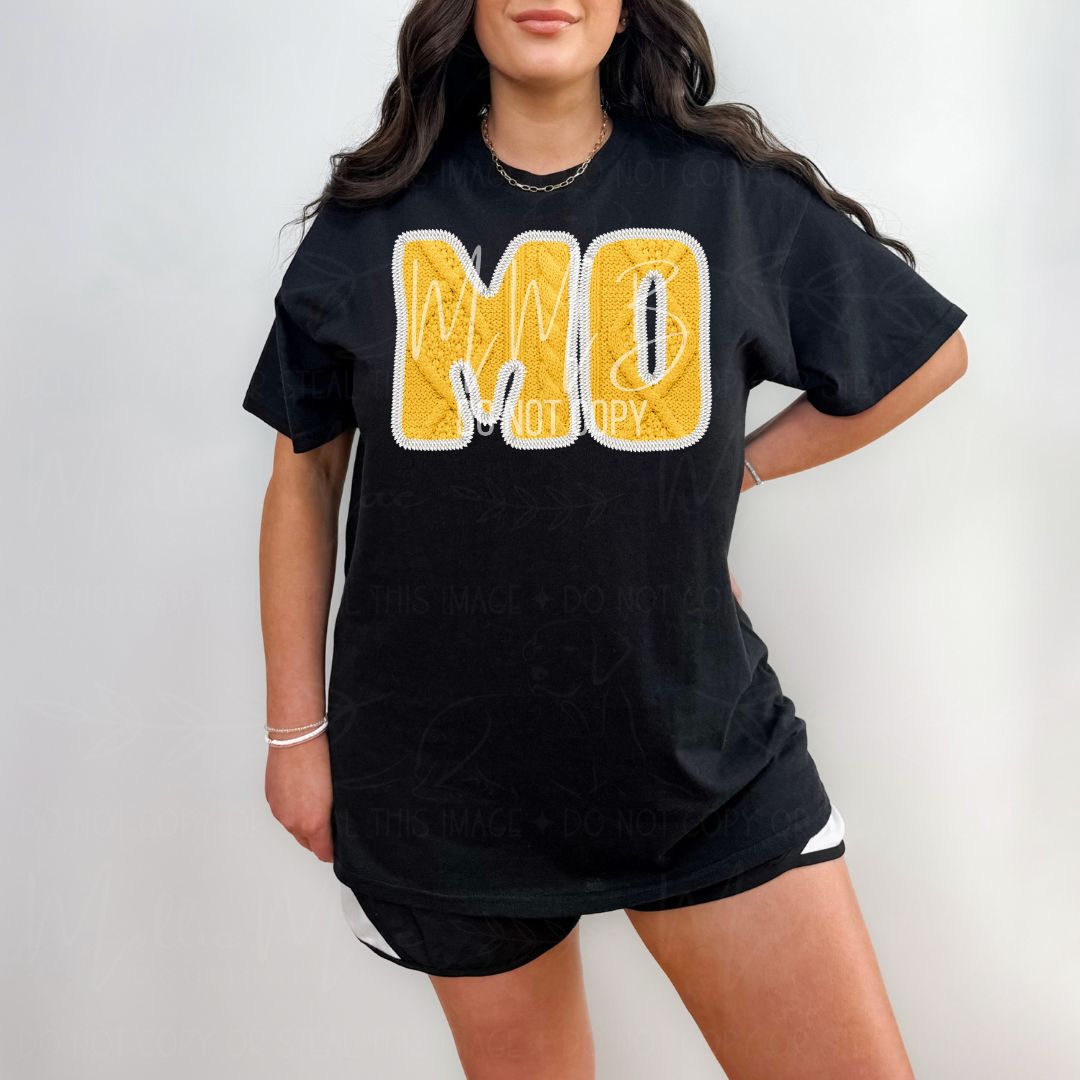 SEC College Faux Knit Graphic Sweatshirt or Tee