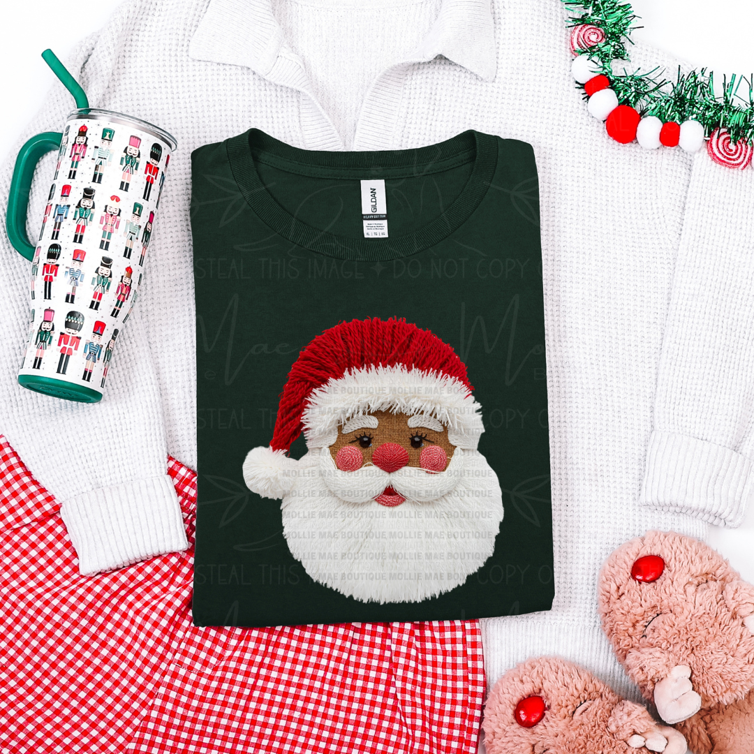 Santa Faux Yarn Sweatshirt