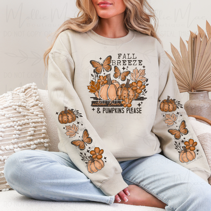 Fall Breeze, Autumn Leaves & Pumpkin Please Graphic Tee