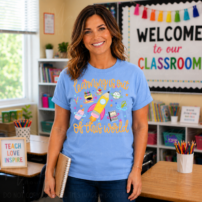 Learning Is Out of This World Graphic T-Shirt