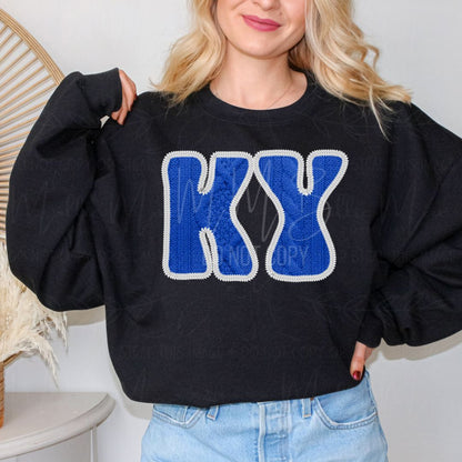 SEC College Faux Knit Graphic Sweatshirt or Tee