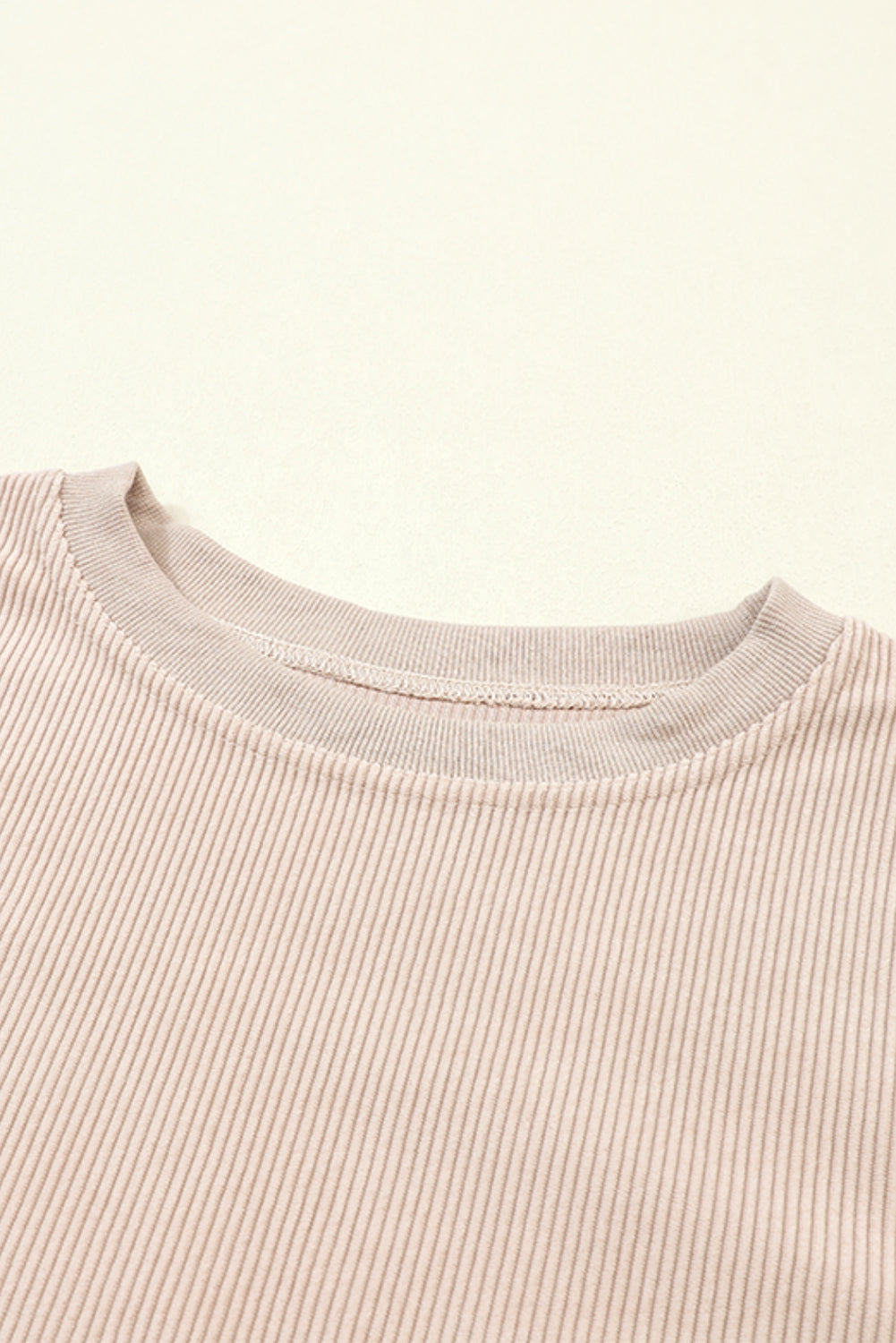 Festival Fuchsia ribbed corduroy oversized long sleeve sweatshirt with cozy boutique styling
