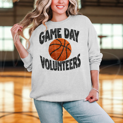 Varsity Faux Basketball Game Day Sweatshirt
