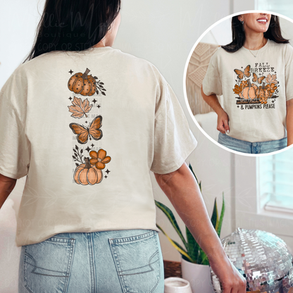 Fall Breeze, Autumn Leaves & Pumpkin Please Graphic Tee