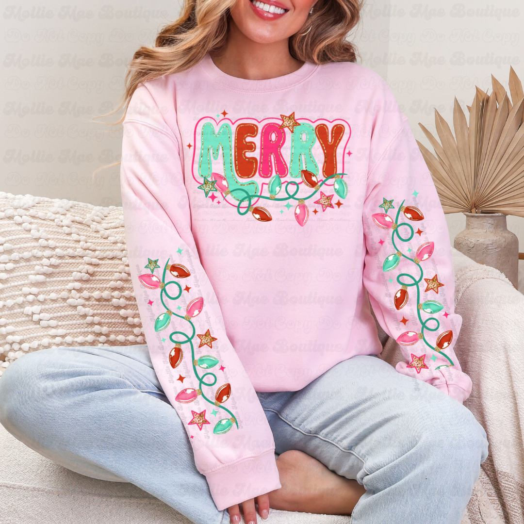 Merry Lights Graphic Sweatshirt