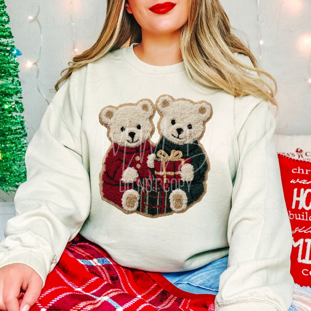 Christmas Keepsake Teddy Twins