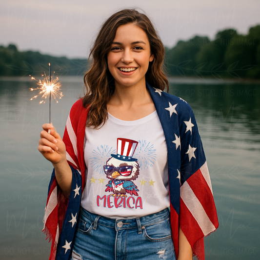 Merica Owl Tshirt