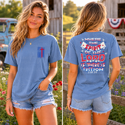 Where the Spirit of the Lord Is Graphic Tee