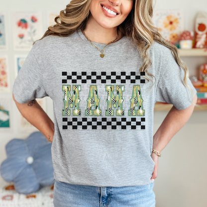 MAMA Green Brushstrokes Tshirt