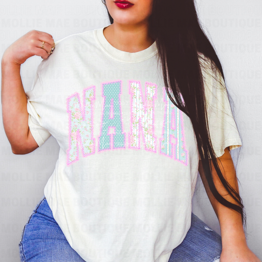 Vintage Nana Floral Graphic Tee