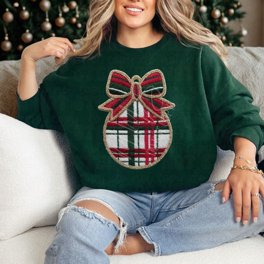Heritage Plaid Ornament Sweatshirt
