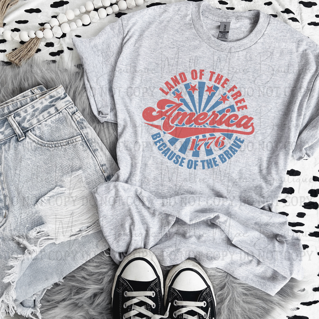 Land Of The Free Because Of the Brave Tshirt
