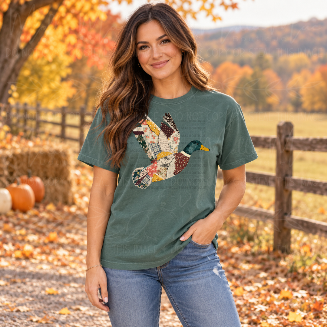 Patchwork Duck Graphic Tee