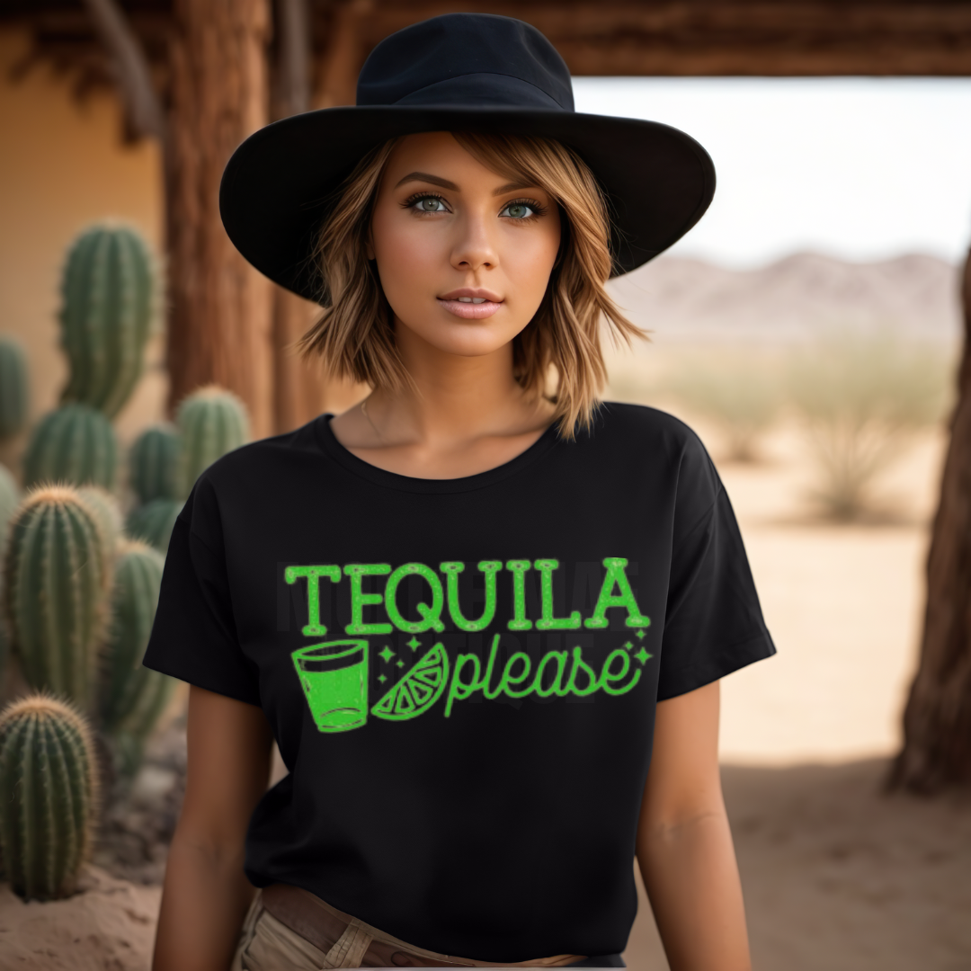 Tequila Please Graphic Tshirt