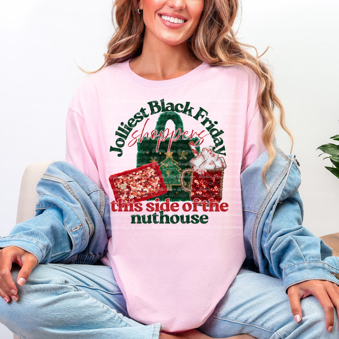 Jolliest Black Friday Shoppers Graphic Tee