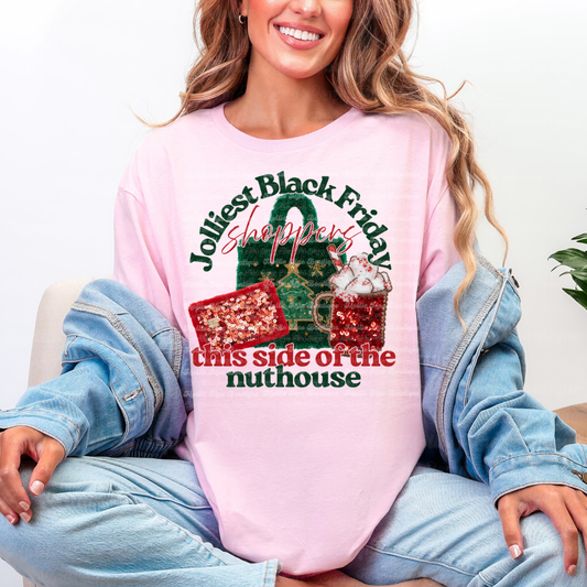 Jolliest Black Friday Shoppers Graphic Tee