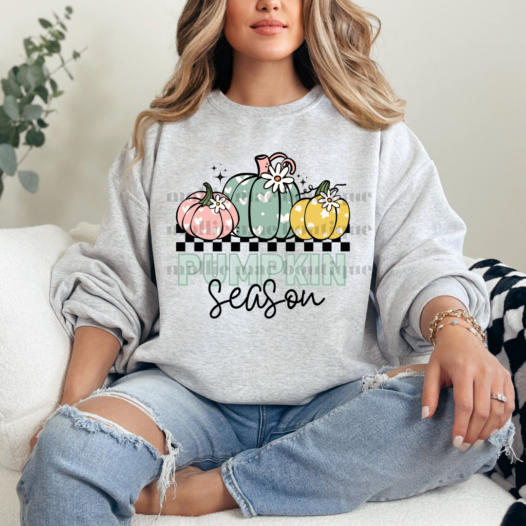 Pastel Pumpkin Season Sweatshirt