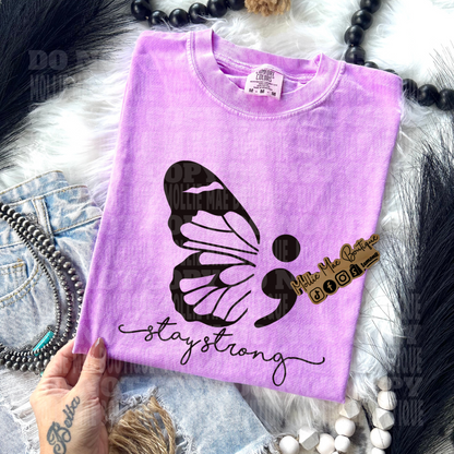 Stay Strong Butterfly Tshirt