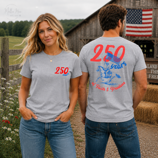 America 250: Faith & Freedom Graphic Tee