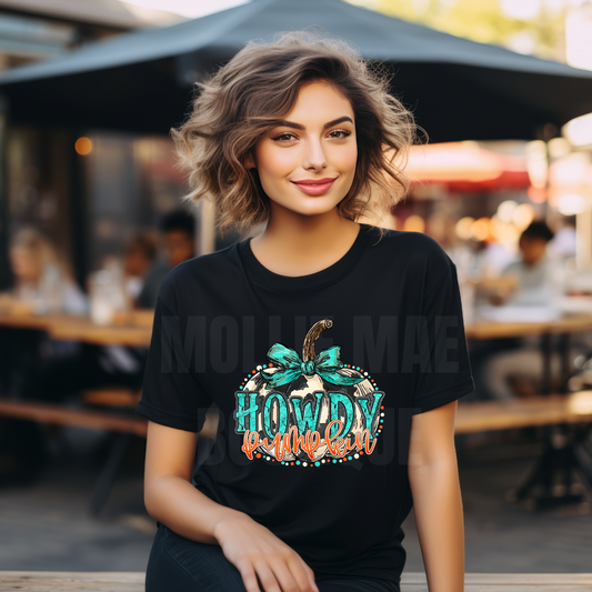 Howdy Pumpkin Graphic Tshirt