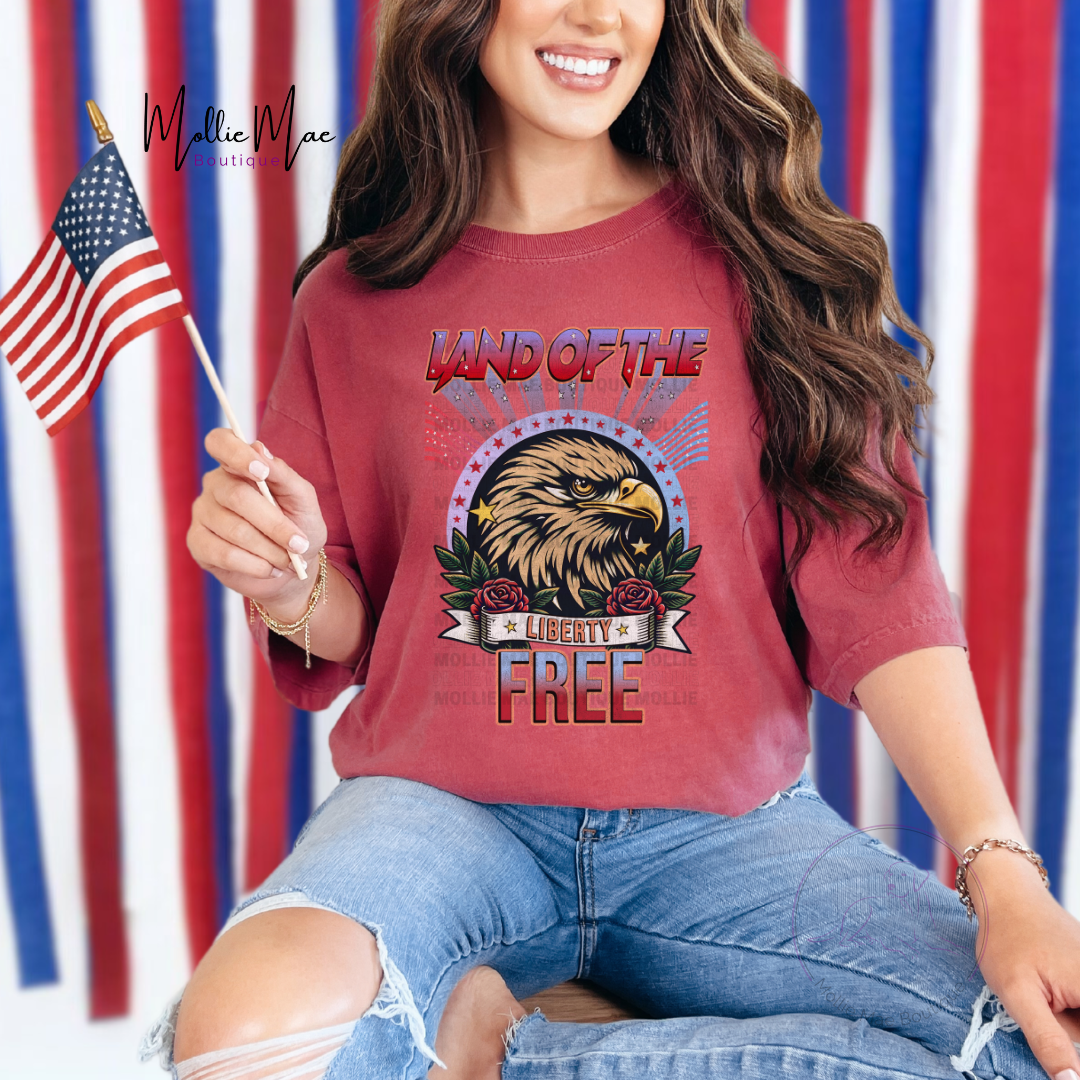 Land of the Free Eagle Tshirt
