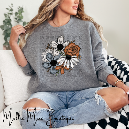 Fall Floral Sweatshirt