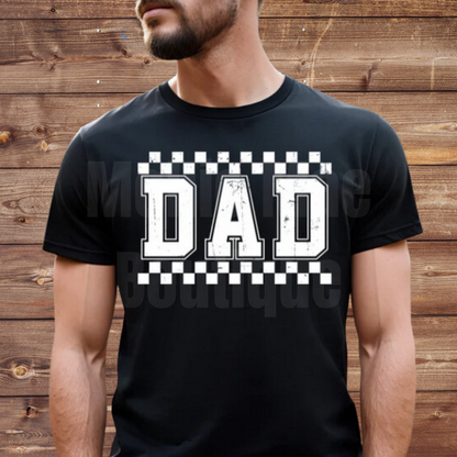 Retro Dad Checkered Tshirt