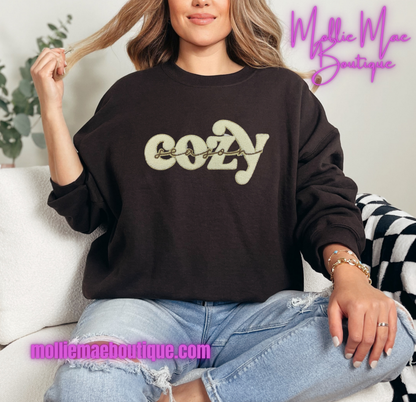Cozy Season Chenille Patch Sweatshirt