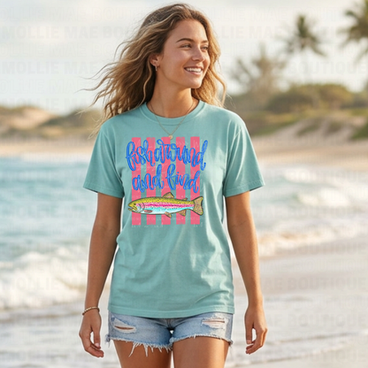 Fish Around & Find Trout Graphic Tee