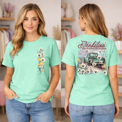 Dandelion Vintage Truck Graphic Tee