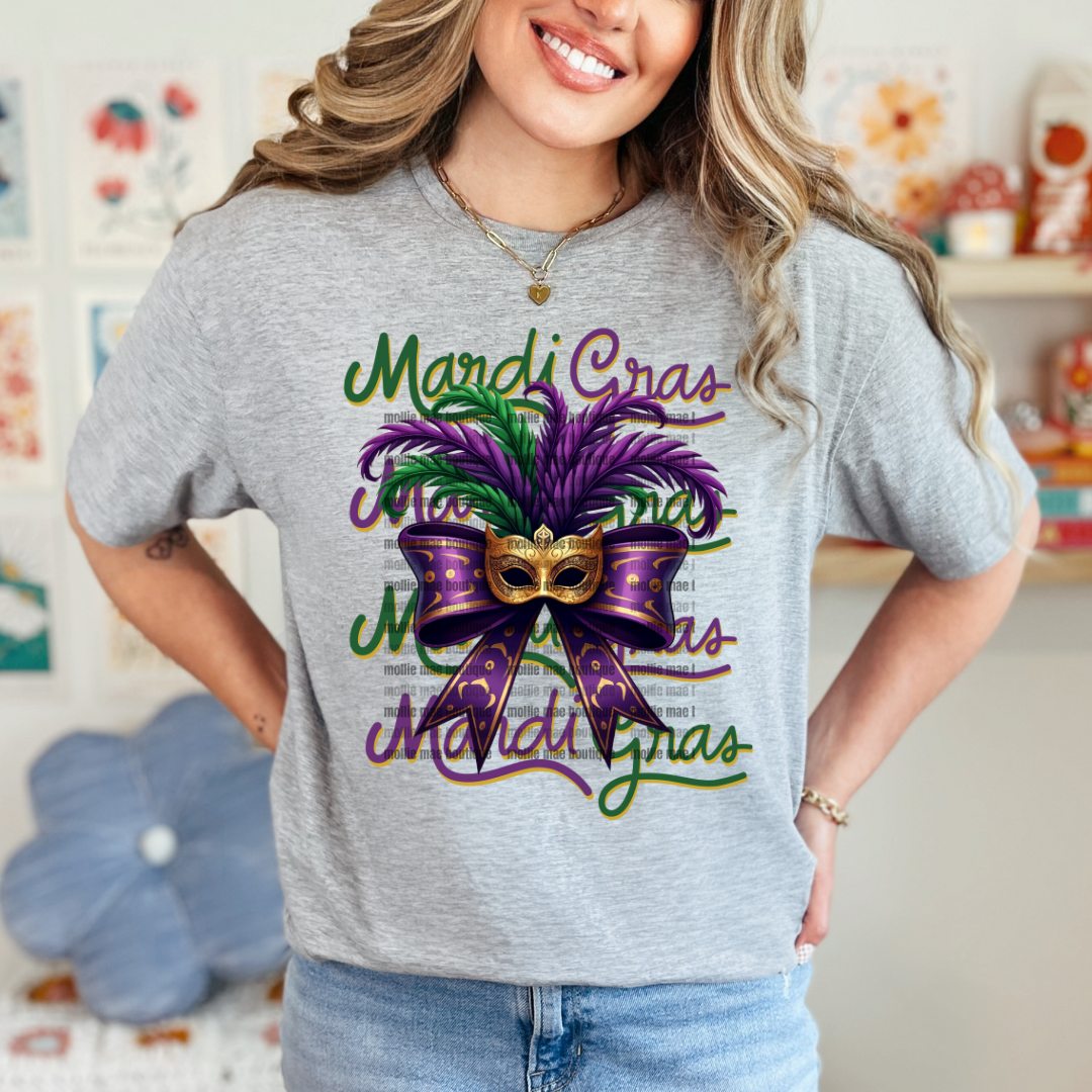 Mardi Gras Coquette Bow