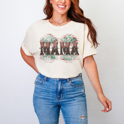 Western Mama Aztec Graphic Tee